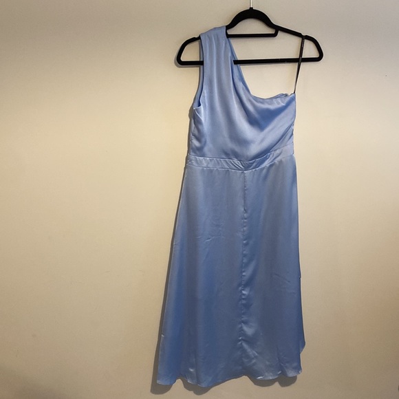TFNC one shoulder midi dress in light blue - Picture 5 of 7